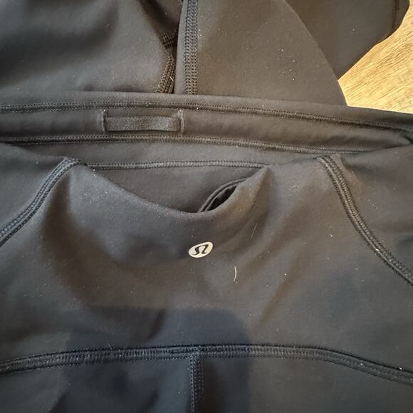 Lululemon Black Mesh Panel 7/8 Leggings Womens Size 6 - Picture 7 of 8